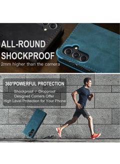 CaseMe For Samsung Galaxy S23 FE Cover,  Magnetic Adsorption Full Body Shockproof Protective Flip Cover, PU Leather Hidden Stand Mobile Phone Case  - Image 5