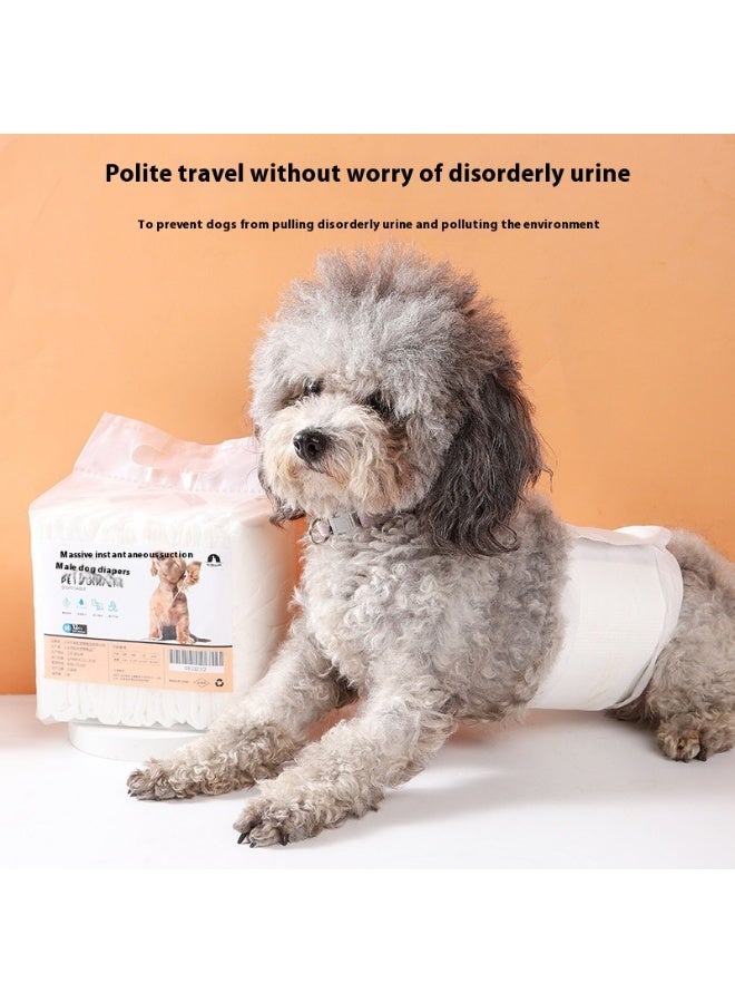 Meetion Ultra Thin Quick Dry Leakproof Breathable Pet Diapers for Puppies, Disposable Sanitary Pants (XLarge,12pcs) - Image 4