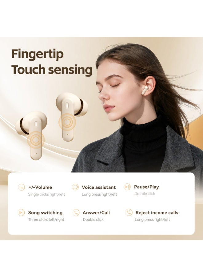 مُوطْمُوك  M154 سماعات لاسلكية, سماعات بلوتوث 6.0 في الأذن مع شاشة LED, سماعات بلوتوث جديدة صغيرة عميقة باس صوت ستيريو, إلغاء الضوضاء للمكالمات الواضحة, سماعات الأذن الخفيفة الوزن في الرياضة, العمل, السفر - Image 5