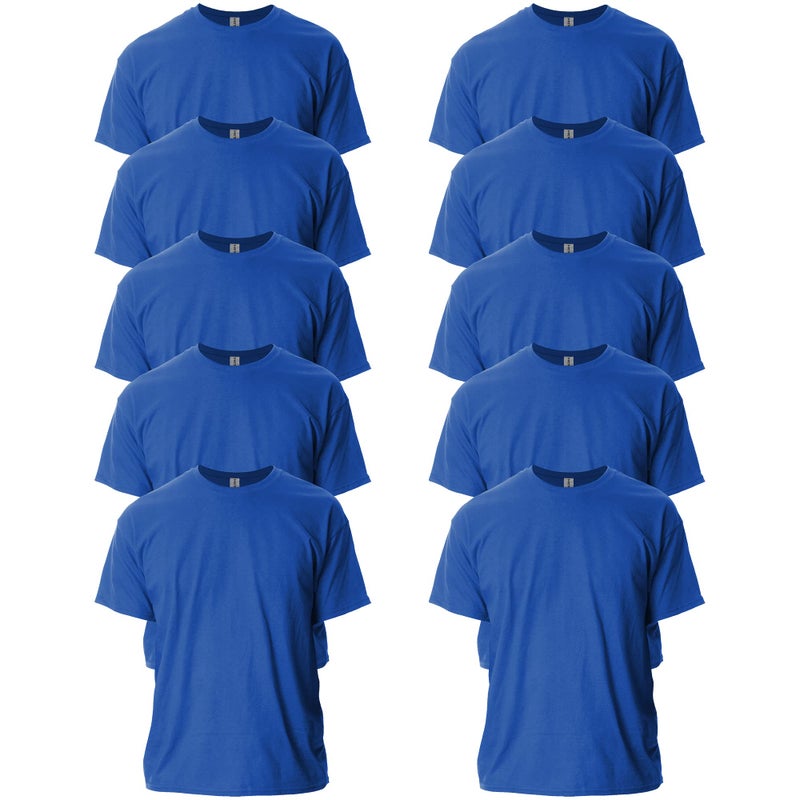 Gildan Adult Ultra Cotton TShirt Style G2000 Multipack Royal 10Pack Large - Image 2