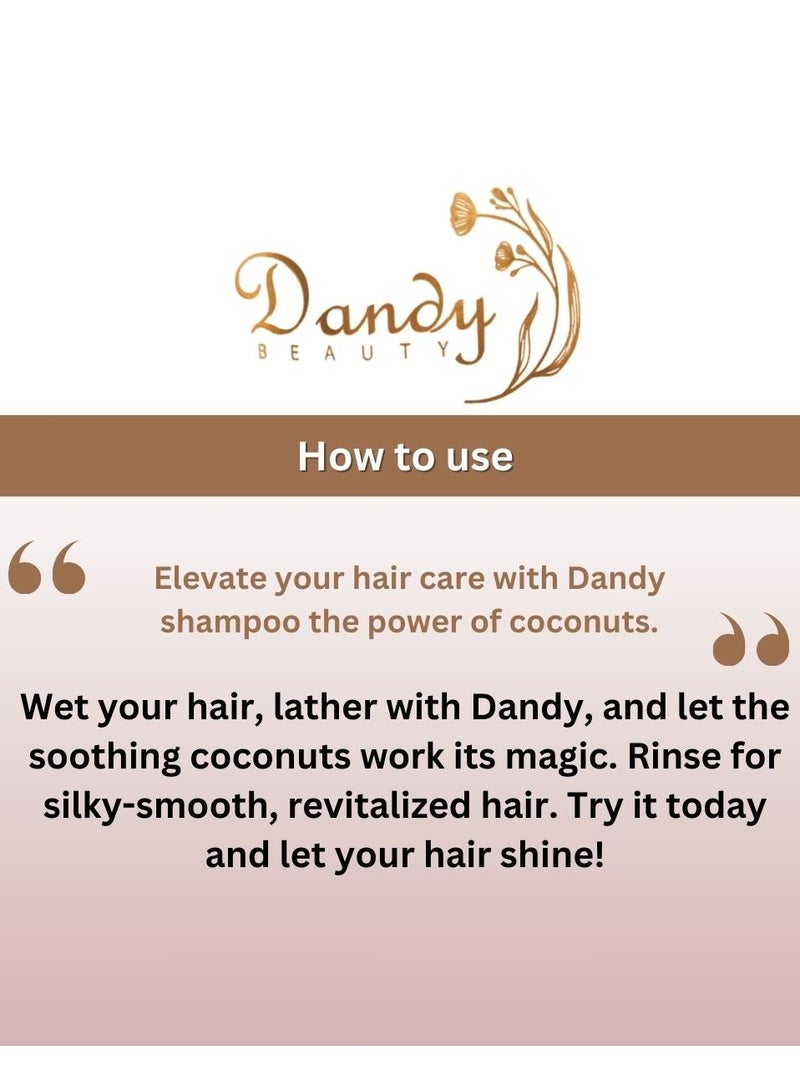 Dandy Beauty Hair Shampoo, Complete Hair Recovery, 5L (Coconut) - Image 3