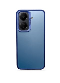 دبليو تيك غطاء حماية للكاميرا مصنوع من السيليكون مع شفاة خلفية شفافة مرتفعة لهاتف Xiaomi Redmi 13C 4G 2023 / Xiaomi Poco C65 4G 2023 أزرق  - Image 2
