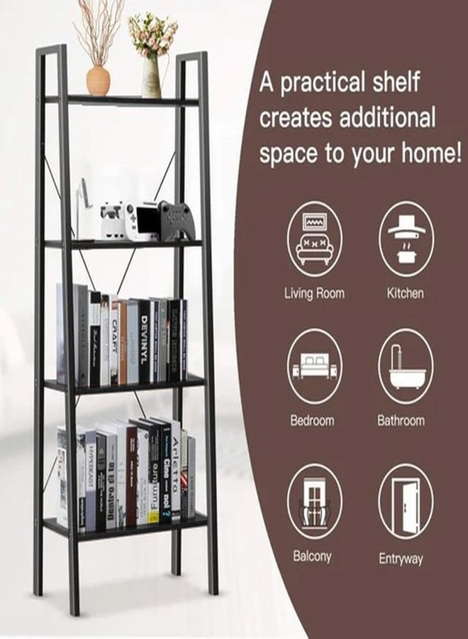 Home Gallery 4-Tiers Freestanding unit shelf Grey - Image 2