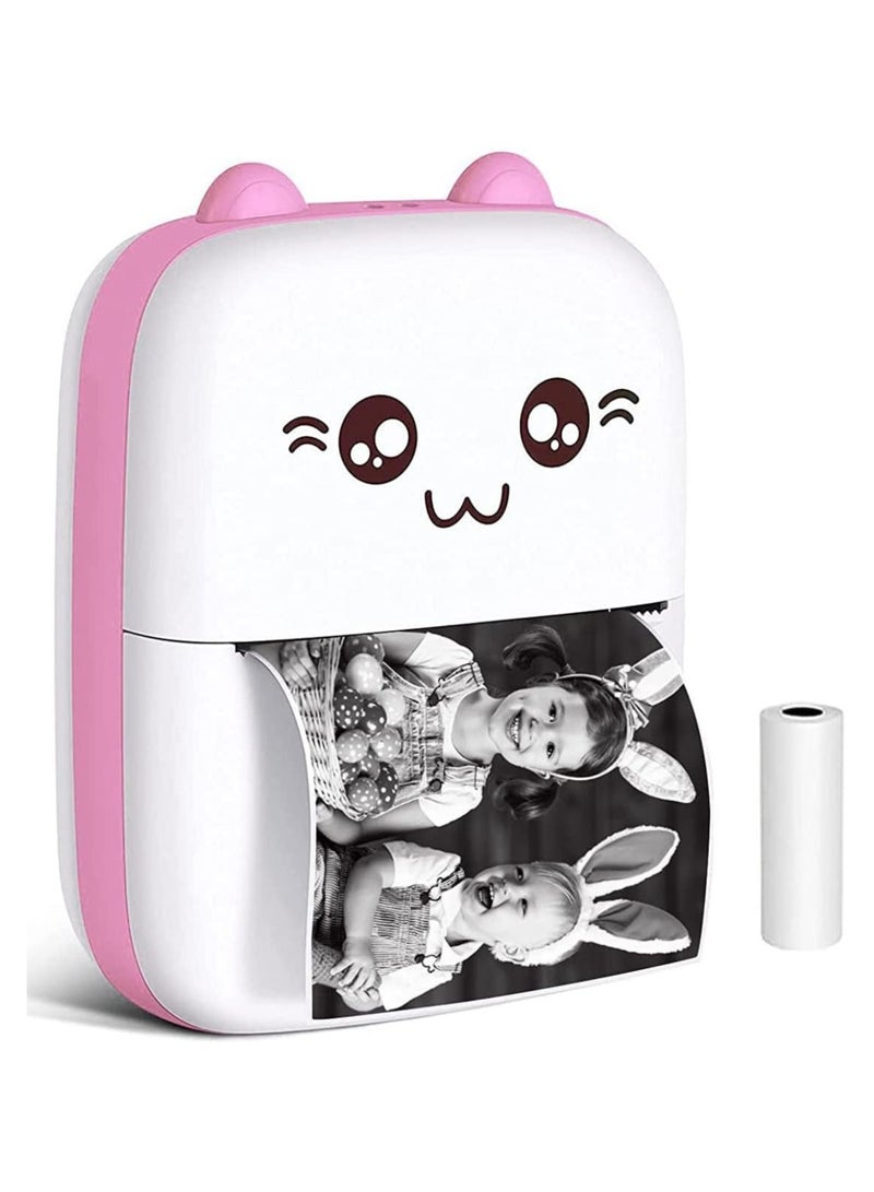 طابعة محمولة صغيرة الحجم للجيب، طابعة حرارية محمولة لملصقات الملصقات، مذكرة نصية، هدايا طباعة بدون حبر للصور للأطفال، طابعة بلوتوث لاسلكية متوافقة مع iOS وAndroid - Image 1