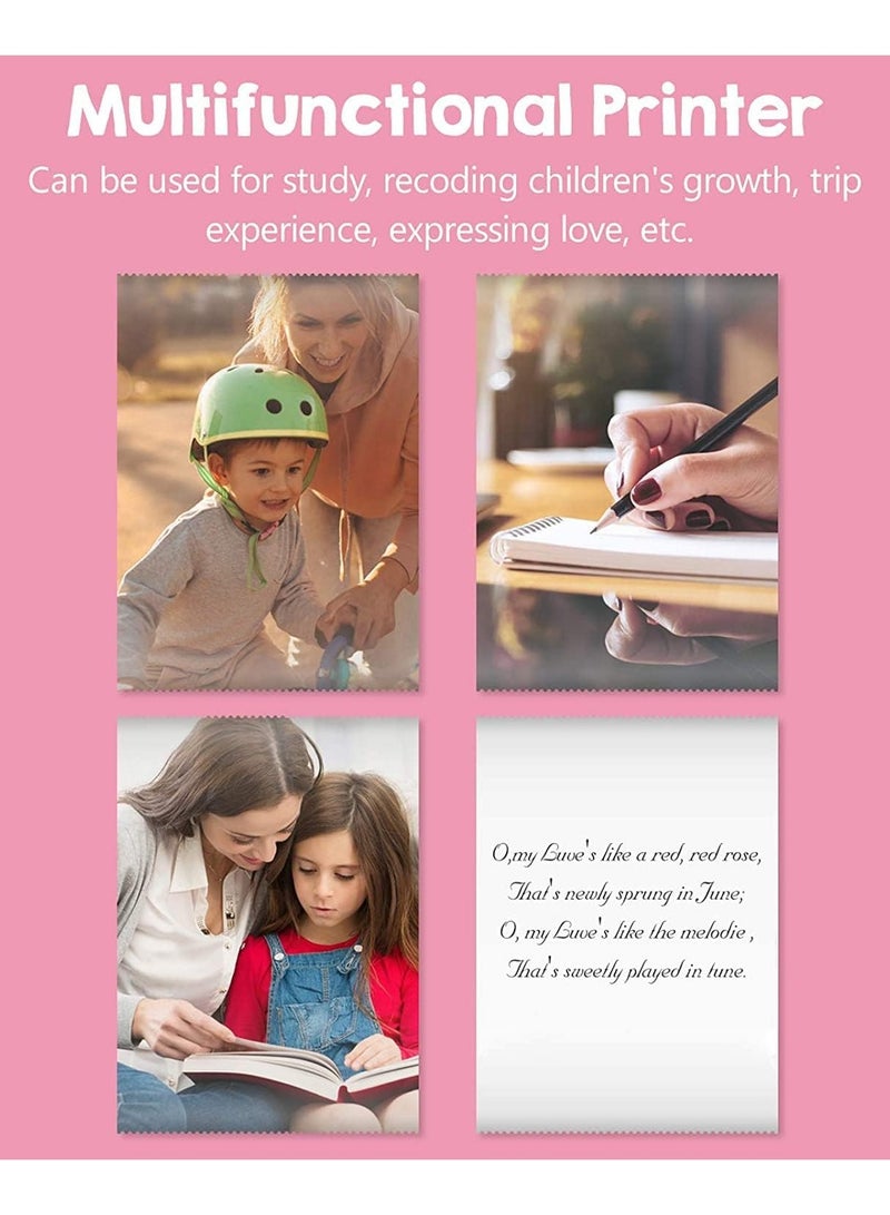 طابعة محمولة صغيرة الحجم للجيب، طابعة حرارية محمولة لملصقات الملصقات، مذكرة نصية، هدايا طباعة بدون حبر للصور للأطفال، طابعة بلوتوث لاسلكية متوافقة مع iOS وAndroid - Image 4