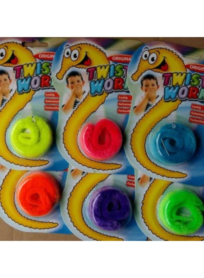 Magic Toy Magic Worm Exported To Italy Magic Caterpillar Seahorse Twtisty Worms-Color:Blue Red Yellow Green Orange  - Image 2