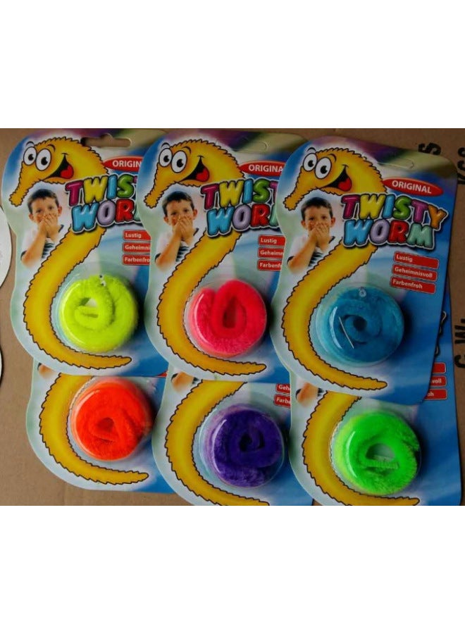 Magic Toy Magic Worm Exported To Italy Magic Caterpillar Seahorse Twtisty Worms-Color:Blue Red Yellow Green Orange  - Image 1