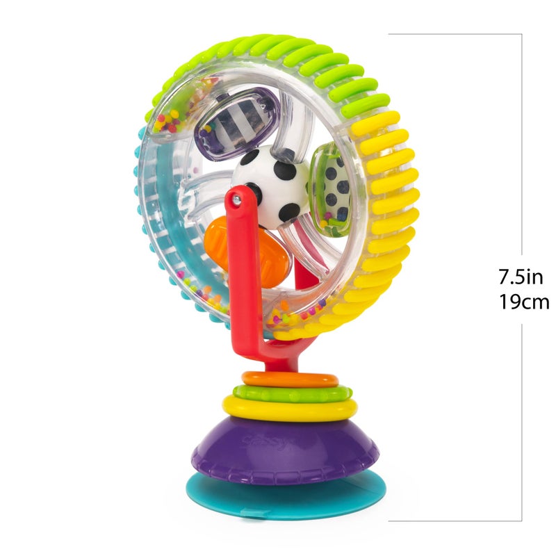 Sassy Wonder Wheel Spinning High Chair Tray Toy, Age 6+ Months - Image 2