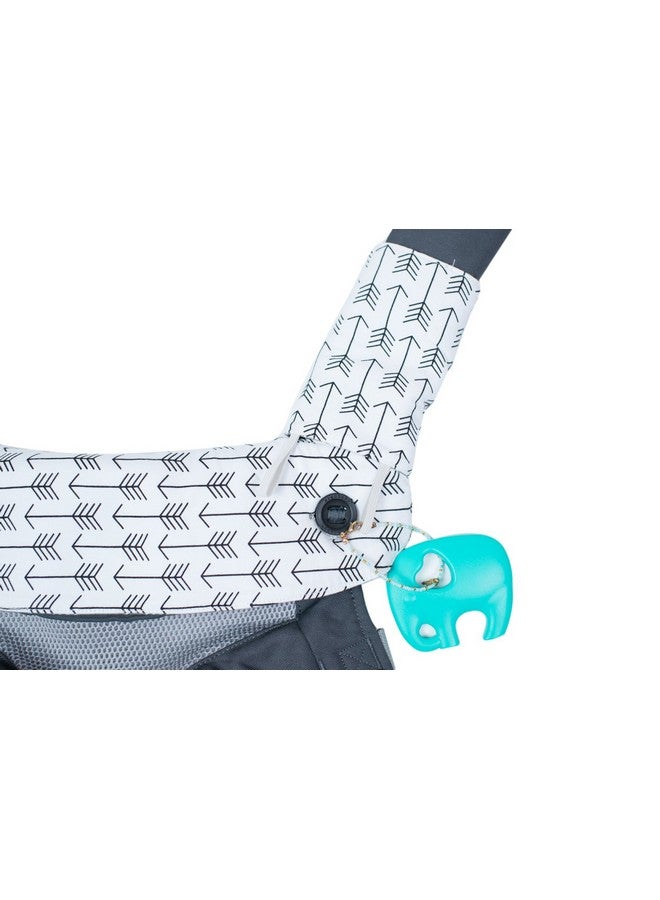 Mila Millie Premium Drool And Teething Reversible Cotton Pad Fits Ergobaby Four Position 360 And Most Baby Carrier Arrow Design Hypoallergenic By Mila Millie (Gray Arrow) - Image 5
