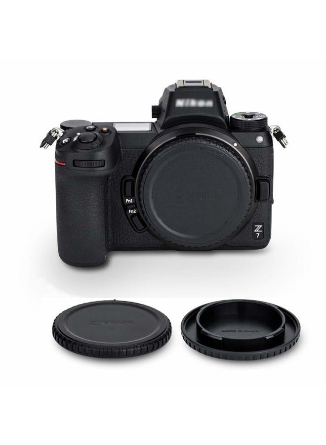 JJC Rear Lens Cap & Body Cap Cover for Nikon Z Mount Camera Z30 Z50 Z5 Z6 Z6 II Z6 III Z7 Z7 II Z9 Z fc Replace LF-N1 Lens Cap & BF-N1 Body Cap -5 Packs - Image 5