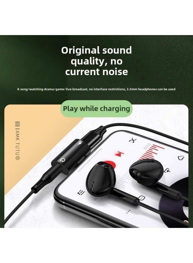 Suitable For Type-c Mobile Phone 2-in -1 Adapter 60W Super Fast Charge Call DAC Digital Mini Converter-Interface Form:Super Fast Charge 60w Two-in-one 【silver】 - Image 3