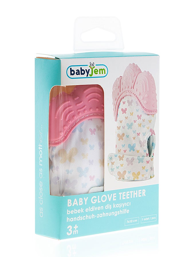 BabyJem Babyjem Teething Glove 3 Months+ - Innovative Solution for Baby's Teething Discomfort, Safe and Easy to Use, Fits Right & Left Hands, Machine Washable for Hygiene - Unique Design for Soothing Relief  - Image 5