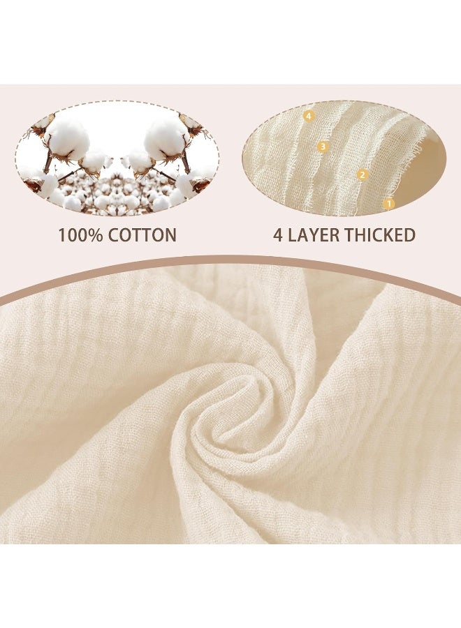 duludulu 6 Pack Muslin Baby Bibs for Baby Girls, Muslin Bibs Drool Bandana Bibs (Sweet Pink) - Image 3