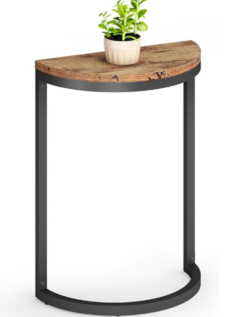 Sharpdo 2 Semi-circular tables, Iron Semi-circular Design Coffee Table,2 Set of,Sofa Side Table,End Table - Image 1