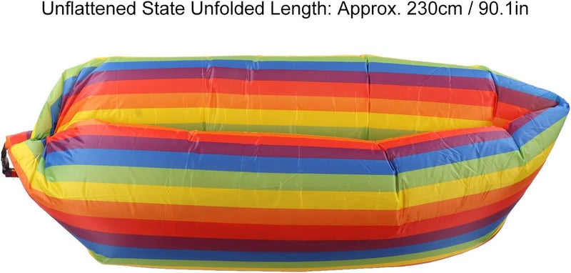Inflatable Sofa, Portable Inflatable Lounger Couch with Tear Fabric and Storage Bag for Adults Kids, Inflatable Chair for Camping Garden Outdoor Use - Image 5