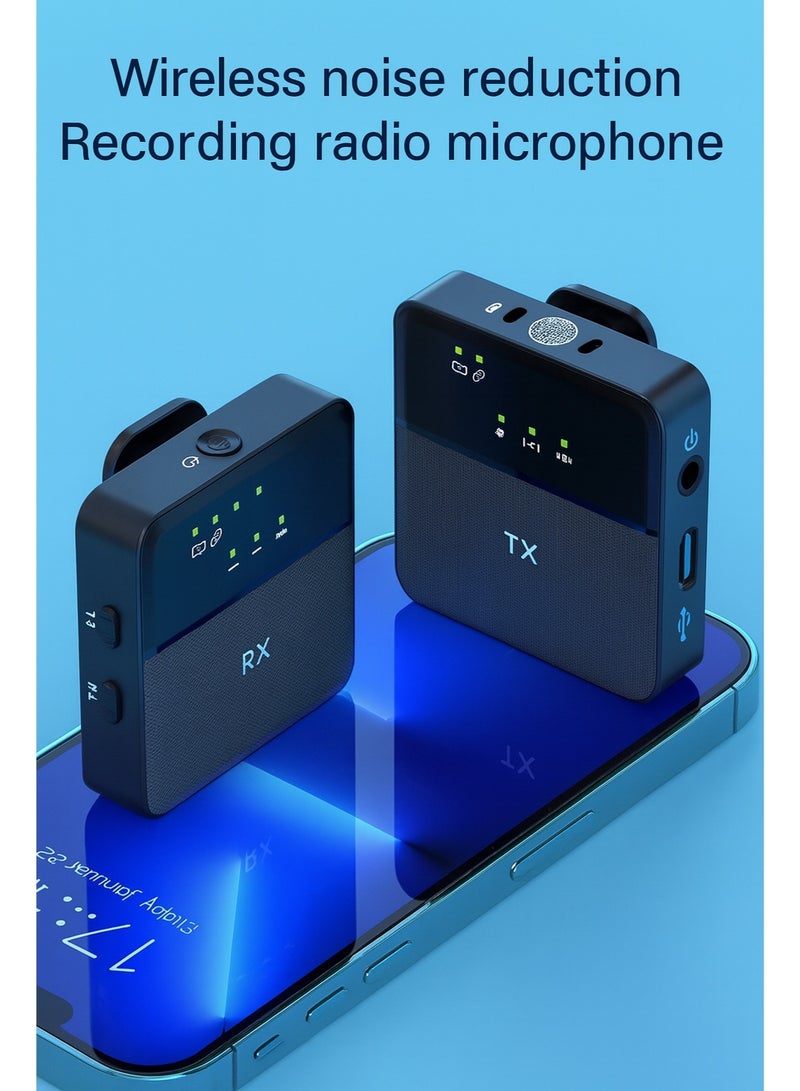 إس إكس مايك وايرلس للموبايل SX8 3×1 بعزل ضوضاء ذكي وصوت نقي – بطارية قوية حتى 10 ساعات – متوافق مع Type-C وiPhone – مثالي لتصوير الفيديوهات والبث المباشر - Image 1