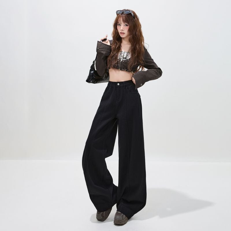 Unisex Classic Denim Jeans Loose Fit Daily Outdoor Wear - Image 4