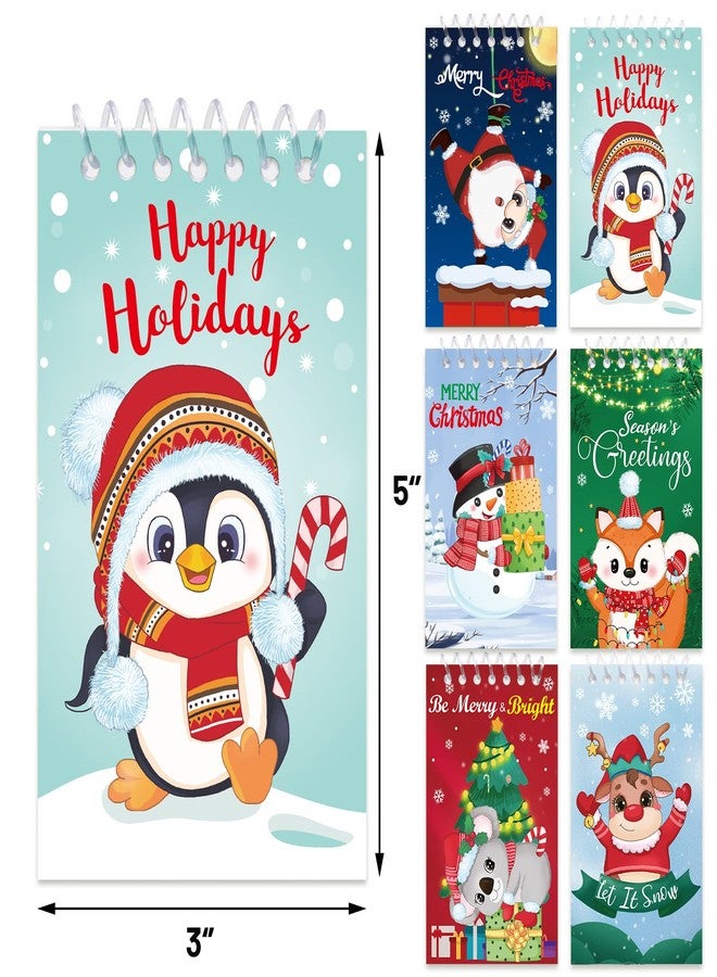 Fancy Land Christmas Notepads for Kids Xmas Mini Spiral Notebooks 24 Pcs - Image 3