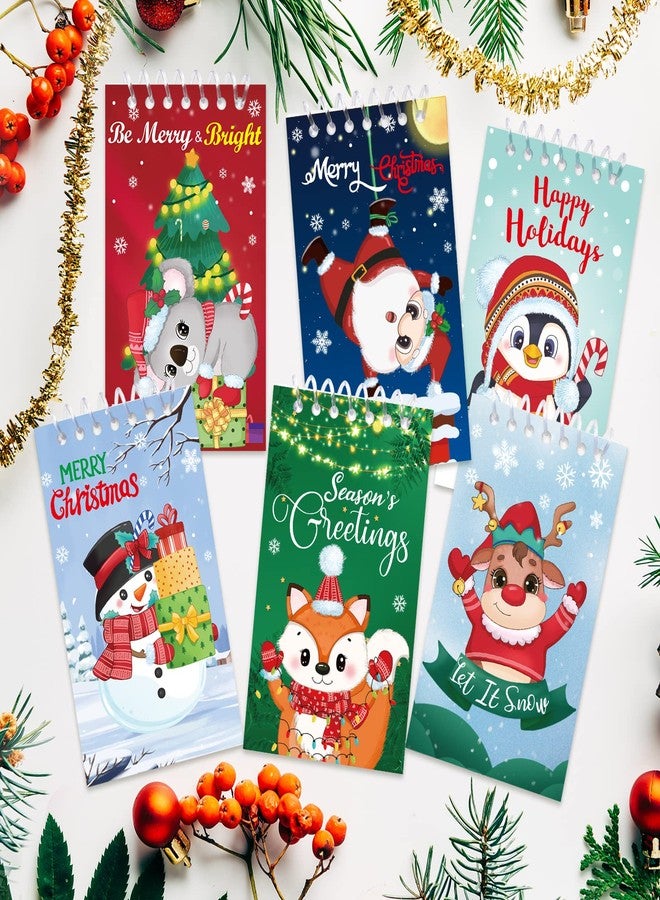 Fancy Land Christmas Notepads for Kids Xmas Mini Spiral Notebooks 24 Pcs - Image 5