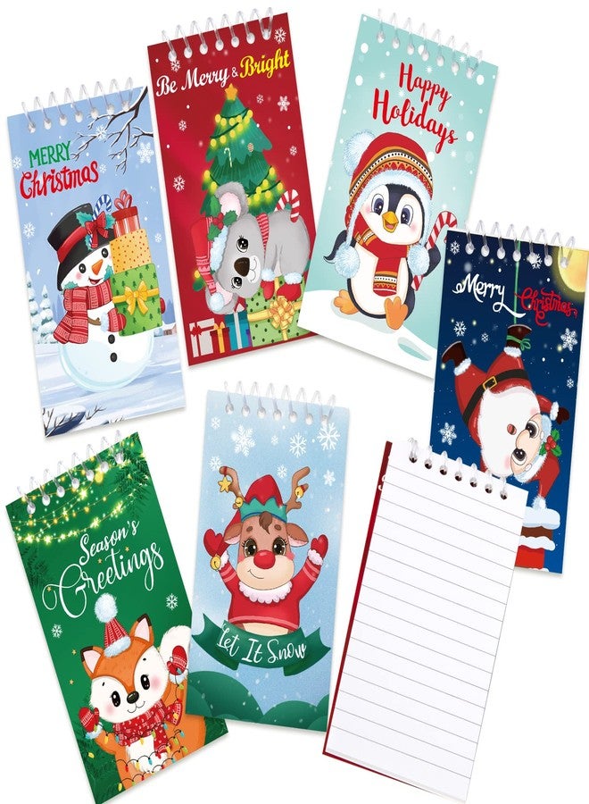 Fancy Land Christmas Notepads for Kids Xmas Mini Spiral Notebooks 24 Pcs - Image 2