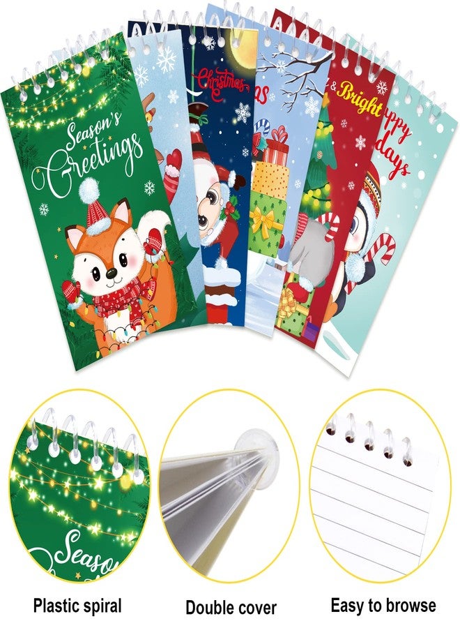 Fancy Land Christmas Notepads for Kids Xmas Mini Spiral Notebooks 24 Pcs - Image 4