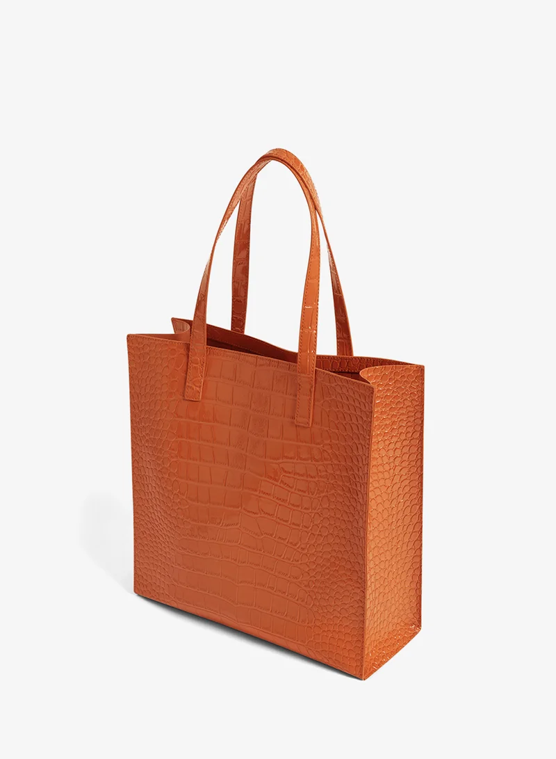 تيد بيكر حقيبة تسوق كبيرة بتأثير جلد التمساح