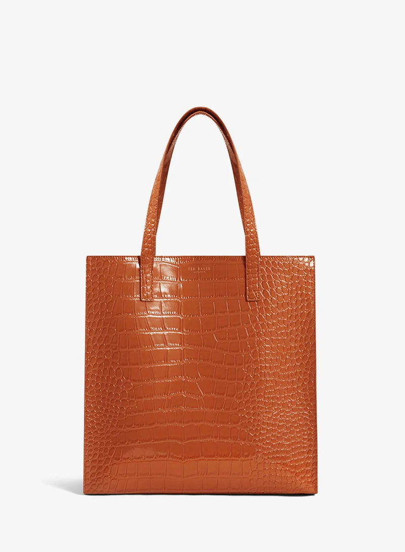 تيد بيكر Croc Effect Large Icon shopper Bag