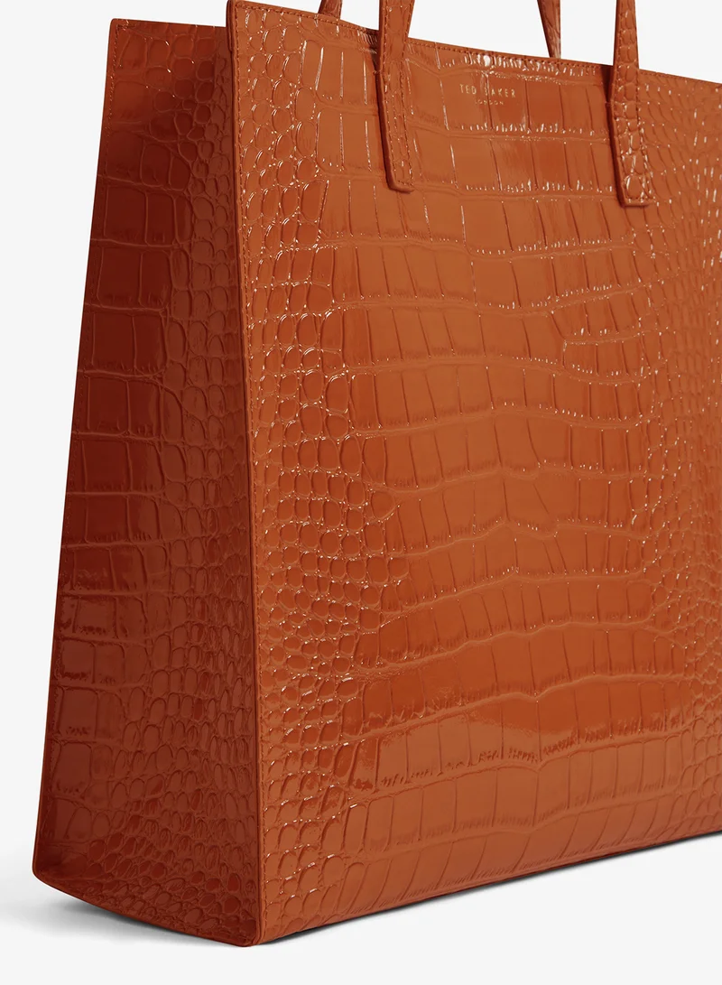 تيد بيكر حقيبة تسوق كبيرة بتأثير جلد التمساح