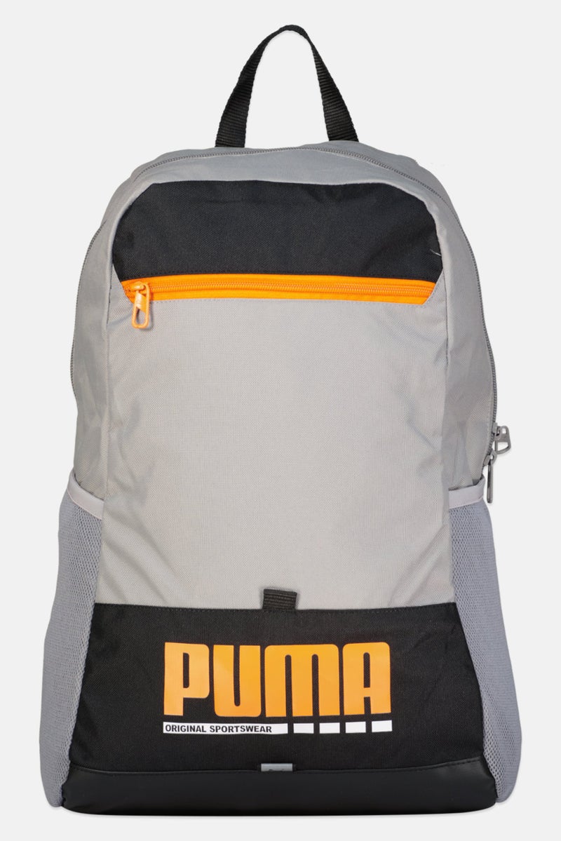 PUMA Men Brand Logo Backpack, Grey - Image 1