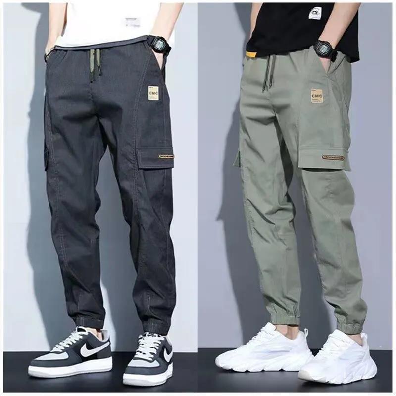 Cargo Pants Boys Casual Pants Summer New Thin Pants Tie-legged Harlan 2021 Spring and Autumn Sports All-match Trendy Brand - Image 2