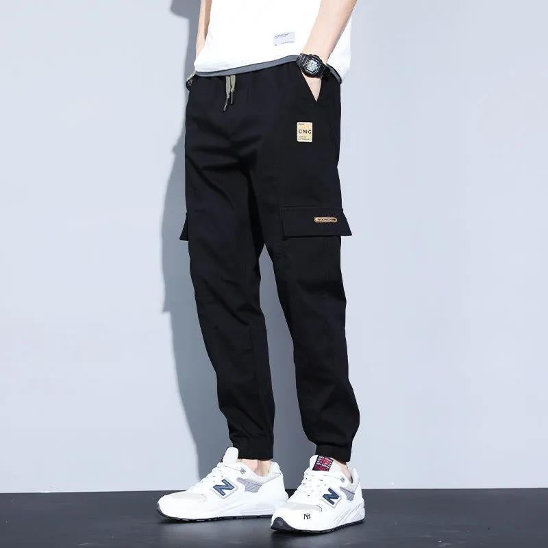 Cargo Pants Boys Casual Pants Summer New Thin Pants Tie-legged Harlan 2021 Spring and Autumn Sports All-match Trendy Brand - Image 4