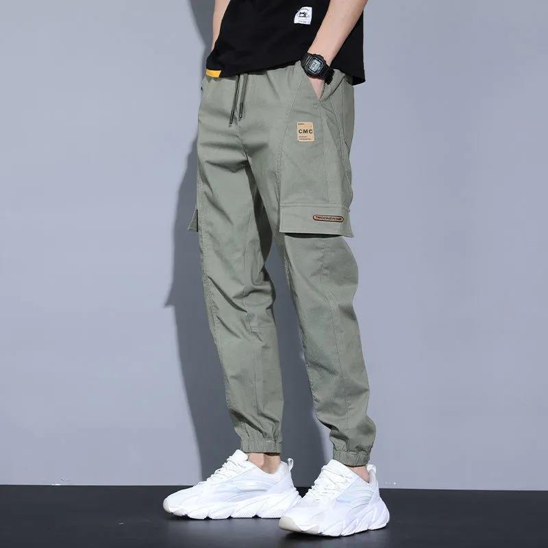 Cargo Pants Boys Casual Pants Summer New Thin Pants Tie-legged Harlan 2021 Spring and Autumn Sports All-match Trendy Brand - Image 3
