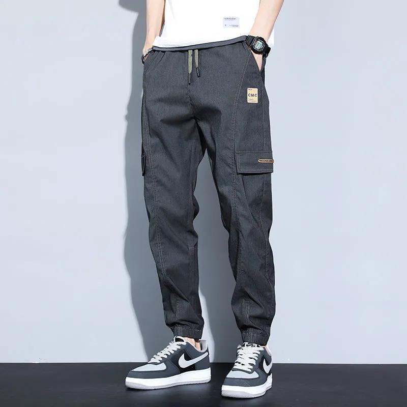 Cargo Pants Boys Casual Pants Summer New Thin Pants Tie-legged Harlan 2021 Spring and Autumn Sports All-match Trendy Brand - Image 5