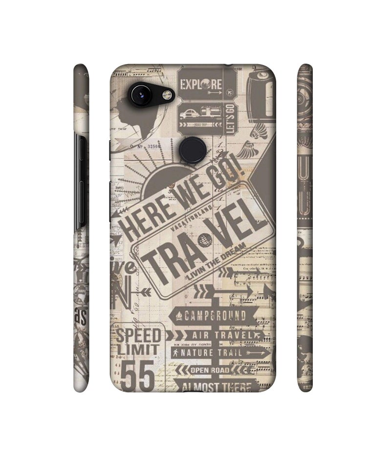 Casotec Travel Design 3D Printed Hard Back Case Cover for Google Pixel 3A 4G - Image 2