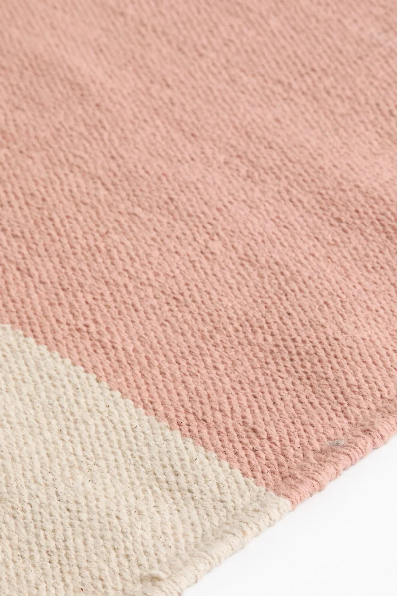 H&M Checked cotton rug