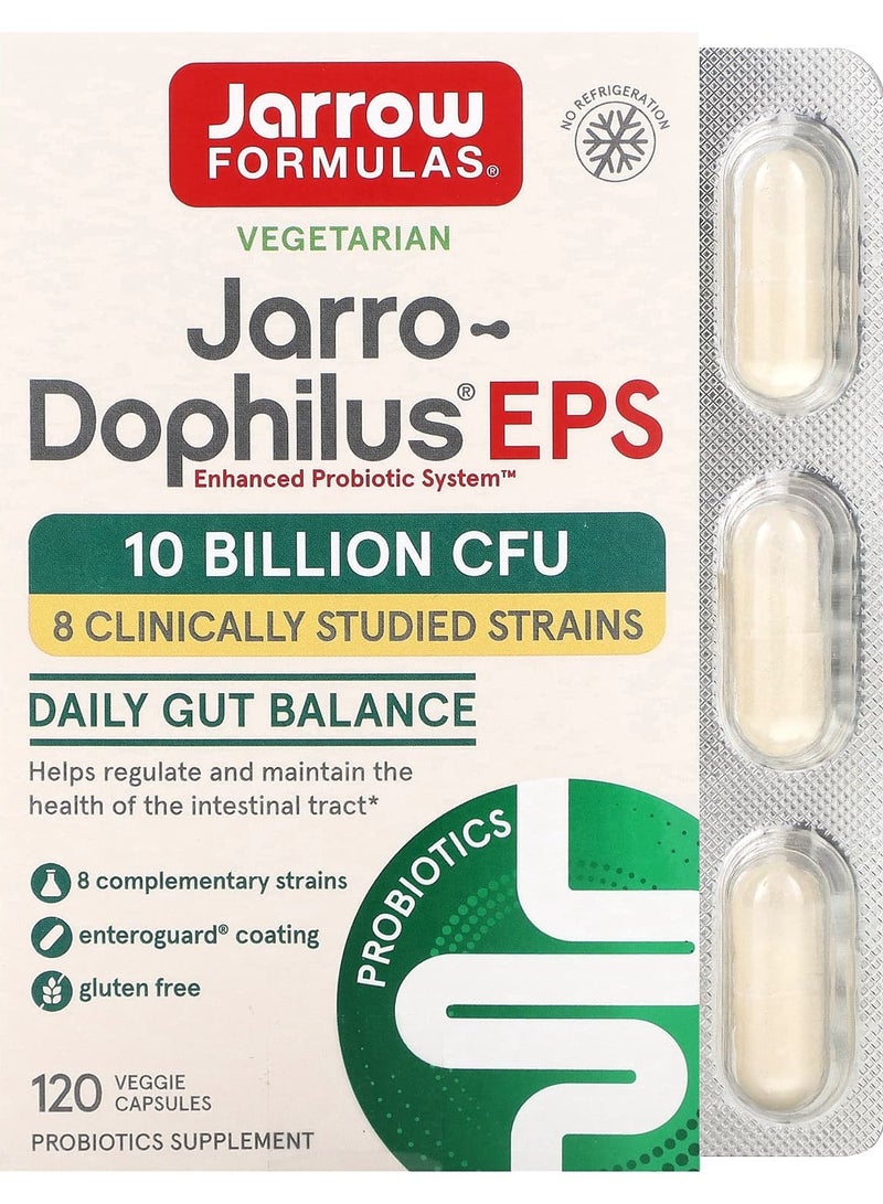 jarrow formulas جاررو-دوفيلوس EPS، 10 مليار، 120 كبسولة نباتية (5 مليار لكل كبسولة)