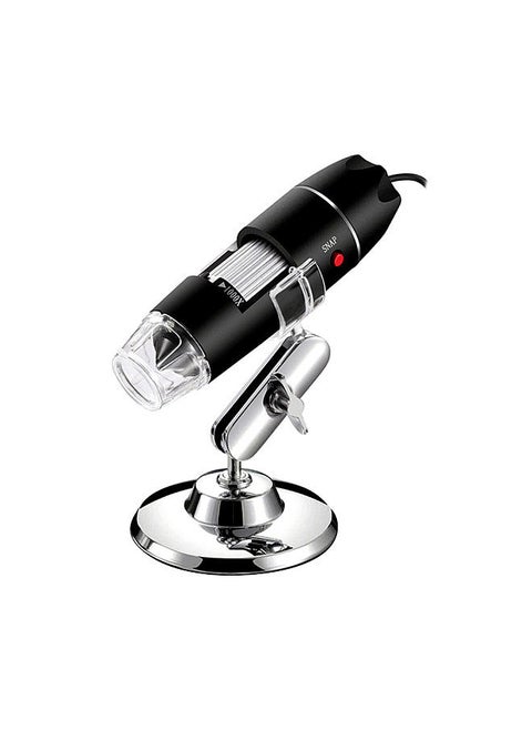 1000X Wired Digital Microscope Portable Handheld Microscope with USB+Micro USB Interfaces 8 LED Lights Type-C Adapter