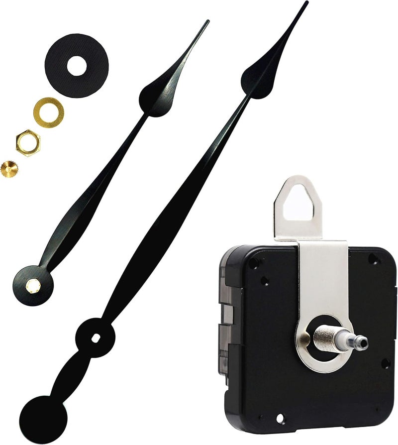 TIKROUND Youngtown 12888 High Torque Quartz Clock Movement Replacement Parts with 235 mm / 9.25 Inch Long Spade Hands - Image 3