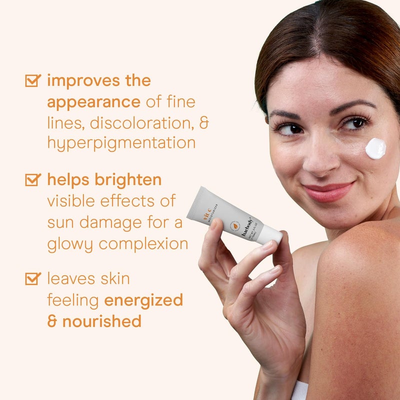 Baebody Made in USA Vitamin C Face Moisturizer - Travel Size Brightening Vitamin C Cream Moisturizer with Jojoba Oil - Anti Aging and Hydrating (0.5 fl oz/15 ml) - Image 2