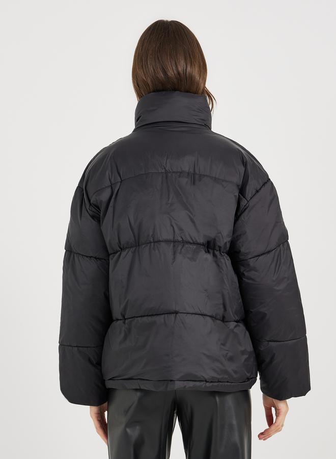 ستايلي جاكيت فضفاض مبطن مع أزرار كبس للإغلاق - Image 5