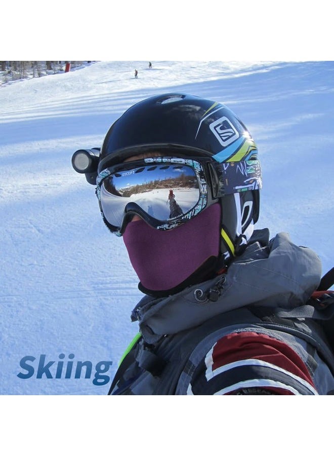 YESLIFE Balaclava Ski Mask for Men, Summer Face Mask for Motorcycle Helmets, Dirt Bike Accessories Neck Gaiter, Bandanas, Purple - Image 2