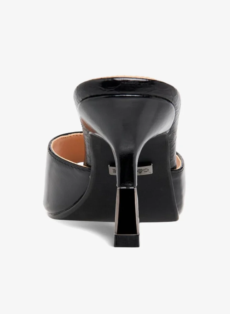 Celeste BLACK Women Solid Stiletto Heel Sandals for Women | Best Price UAE