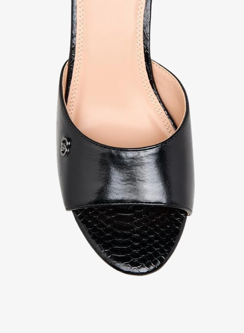 Celeste BLACK Women Solid Stiletto Heel Sandals for Women | Best Price UAE