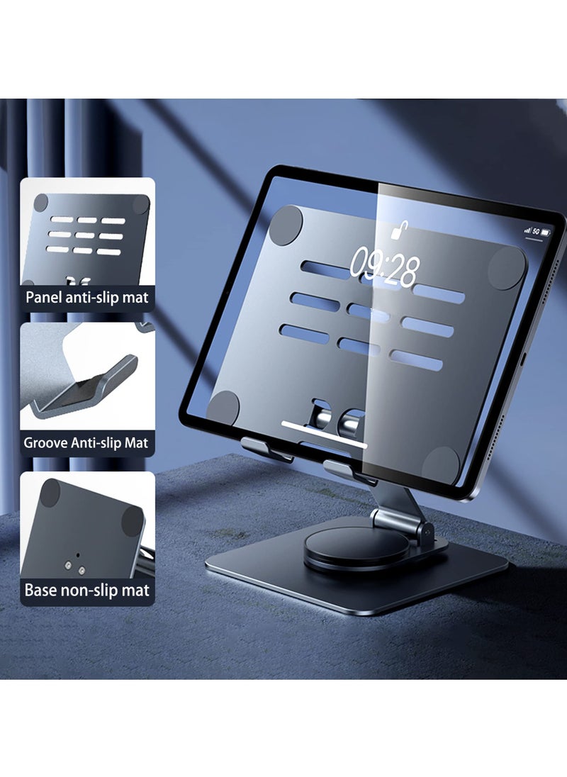 سيوسي حامل لوحي دوار 360 درجة، حامل قابل للتعديل لـ iPad Pro، Air، Mini، MacBook Laptop، سبائك الكربون المتينة  - Image 4