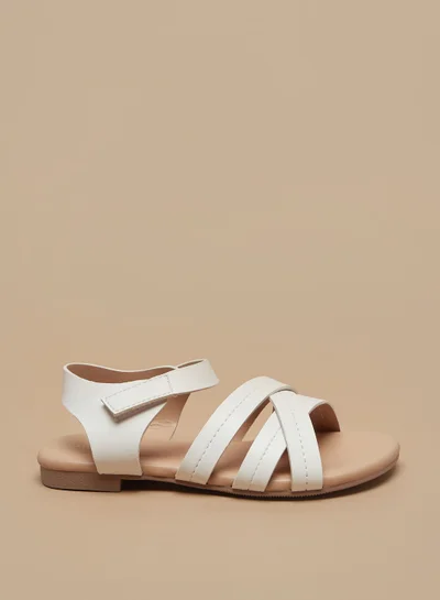 فلورا بيلا من شو إكسبرس Girls Strappy Sandals with Hook and Loop Closure
