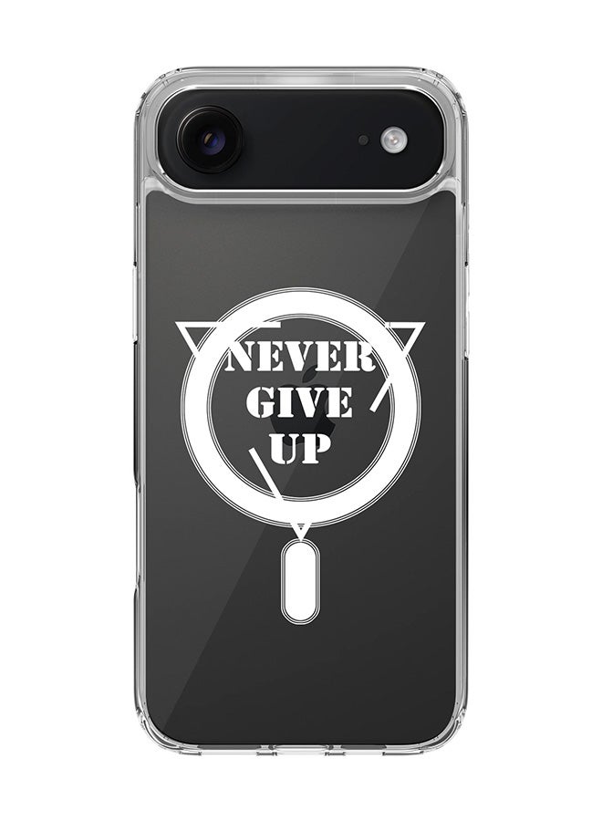 Classic Clear MagSafe Case for iPhone 17 Air , Hybrid Soft Case Flexible Edges Anti Drop TPU PC Gel Thin Transparent Cover [ Designed for iPhone 17 Air ] - Never give up