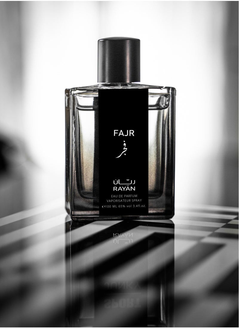 RAYAN Fajr Arabian Perfume, Long Lasting 100 mL Eau de Parfum for Men, Ideal Perfume for Men and Ideal Gift for All Occasions, Rayan Fajr Fragrance With 3 Notes (Top, Base & Heart)
