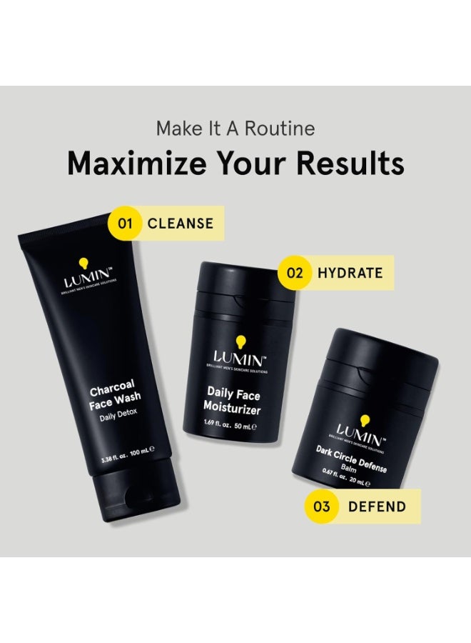 Lumin - Men's Dark Circle Defense Balm - Anti-Aging Korean Formulated Eye Cream Treatment for dark circles, fine lines, & wrinkles, Suitable for all skin types, Daily Use, 20ml, 1-Pack - Image 2