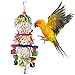 Bissap Conure Toys Bird Parrot Foraging Shredder Hanging Toys Sola Balls Sepak Takraw with Bell for Small Parrots Parakeets Conures Cockatiels Love Birds Cage Toy - Image 3