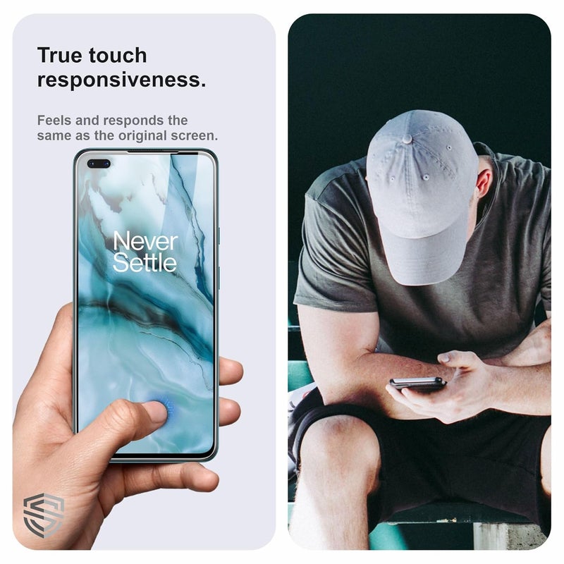 Skyddshield Military-Grade Gorilla Tempered Glass For OnePlus Nord (6.44 Inch) With Installation Kit | Edge to Edge Coverage | Black - Image 4